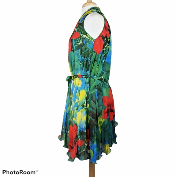Billion Shield Floral Pleated Dress - Picture 2 of 6